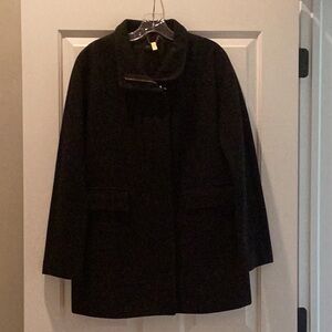 Black Wool Pea Coat